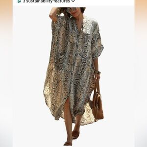 Reptile Pattern Kaftan